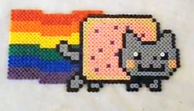 Perler Nyan Cat